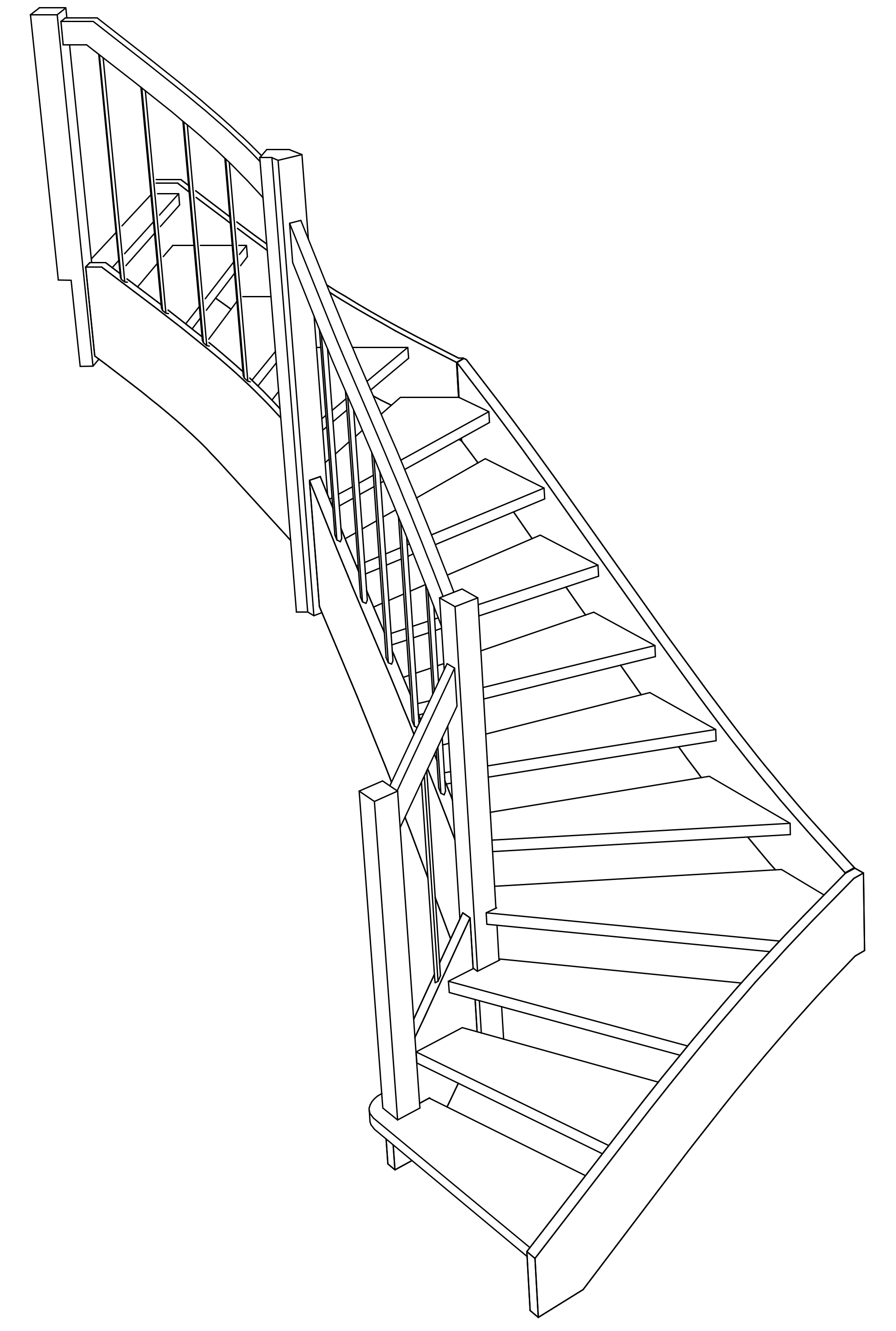 Treppenplanung Treppenaufriss Treppenschablone